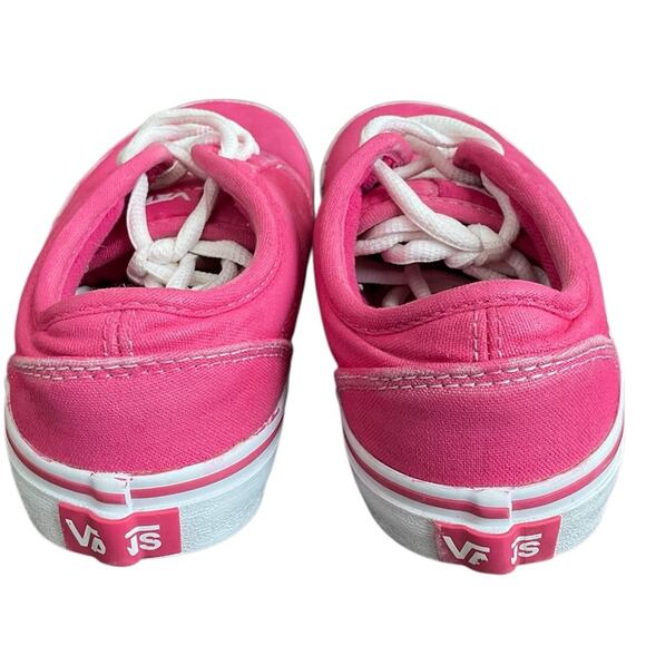 Vans Girls Canvas Shoes Vibrant Pink Sneakers Size 2 - Picture 5 of 9
